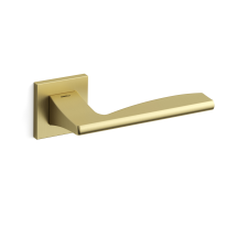 1031 Link deurkruk op rozet, satinmessing