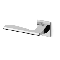1031L Link deurkruk op rozet linkswijzend, chrome