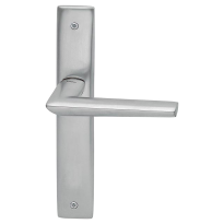 1080 Isi deurkruk op schild WC72/8, satinchrome