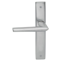 1080L Isi deurkruk op schild PC85 linkswijzend, satinchrome