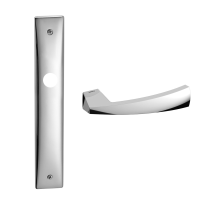 1130 Mitos deurkruk op schild WC72/8, chroom