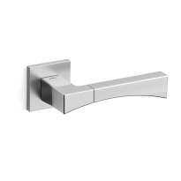 1171 Life deurkruk op rozet, chrome/satinchrome