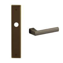 1290 Fan deurkruk op schild PC72, imperial brons