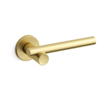 1671 Bilbao deurkruk op rozet, satinmessing