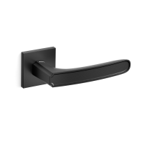 1871R Frame Q deurkruk op rozet rechtswijzend, mat zwart 