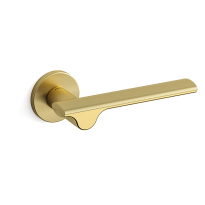 3191 Ara deurkruk op rozet, satinmessing/messing gepolijst