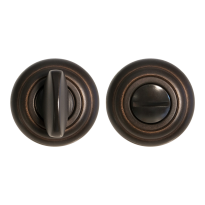 651/113RFV toiletgarnituur antiek brons met grote knop