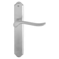 690 Rondo deurkruk op langschild BB72, satinchrome 