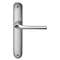 720 Filo deurkruk op langschild WC72/8, satinchrome/chrome