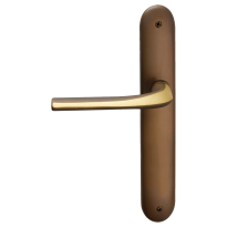 720L Filo deurkruk op langschild PC72 linkswijzend, matbrons