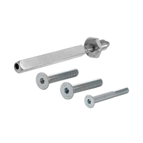 AG0312 bevestigingsset t.b.v. deurdikte 94 mm