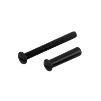 AG0365 smeedijzer zwart patentbout + huls 22mm M4x35mm