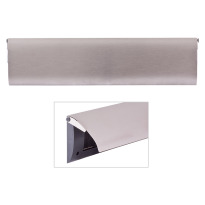 Cubic Colors briefplaat binnen met kunststof houder en luxe RVS klep