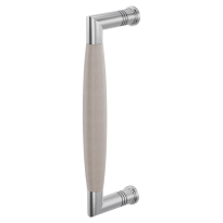 Deurgreep ton model Ika RVS geborsteld met eiken whitewash 207x63mm