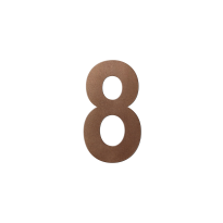 GPF Bronze blend huisnummer 8 L, 200 mm