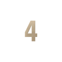 GPF Champagne blend huisnummer 4, 150 mm
