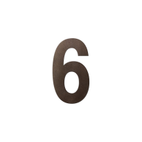 GPF Dark blend huisnummer 6 L, 200 mm
