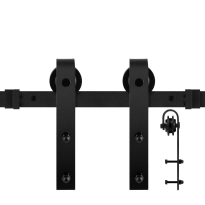 GPF0500.61 schuifdeursysteem Lanka zwart 183 cm