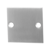 GPF0900.08 blinde rozet 50x50x2mm RVS geborsteld