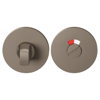 GPF0903VRA3 Mocca Blend toiletgarnituur rond 53x6mm stift 8mm met rood/wit indicator