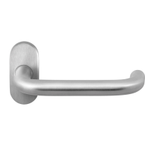 GPF1006.09-04 RVS deurkruk Hoa op ovale rozet