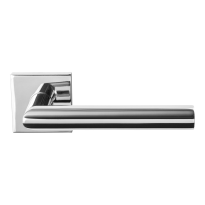 GPF1015.49-02 Toi deurkruk op rozet 50x8mm RVS gepolijst rechtswijzend