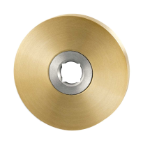 GPF1100.00P4L/R rozet 50x8mm PVD mat messing links-/rechtsdraaiend