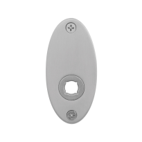 GPF1100.03 rozet 80x38x2mm RVS geborsteld