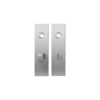 GPF1100.15 kortschild rechthoekig WC57/5 normale knop RVS geborsteld