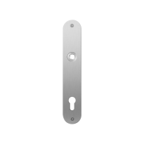 GPF1100.21L/R plaatschild afgerond PC92 links-/ rechtsdraaiend RVS geborsteld