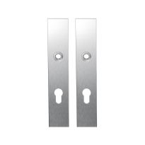 GPF1100.25 langschild rechthoekig PC72 RVS geborsteld
