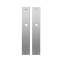 GPF1100.27 plaatschild rechthoekig RVS geborsteld