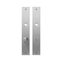 GPF1100.27 plaatschild rechthoekig WC72/8 normale knop RVS geborsteld