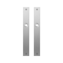 GPF1100.28 plaatschild rechthoekig blind RVS geborsteld