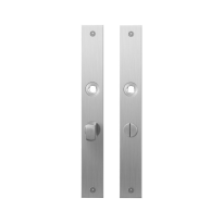 GPF1100.28 plaatschild rechthoekig WC55/8 normale knop RVS geborsteld