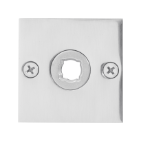 GPF1100.48L/R rozet 50x50x2mm RVS gepolijst links-/rechtsdraaiend