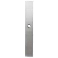 GPF1100.75 langschild XL rechthoekig WC55/8 grote knop RVS geborsteld