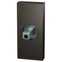 GPF1101.A1.0400 Dark blend rozet rechthoekig 70x32x10mm met vastgelaste knopvastzetter