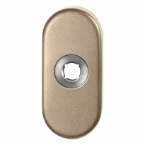 GPF1104.A4 L rozet ovaal 70x32x10 mm Champagne blend links draaiend