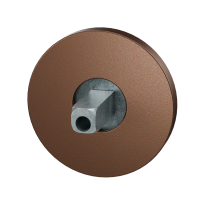 GPF1105.A2.0400 rozet 50x6mm Bronze blend met vastgelaste knopvastzetter
