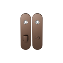 GPF1110.A2 kortschild afgerond WC72/8 grote knop Bronze blend