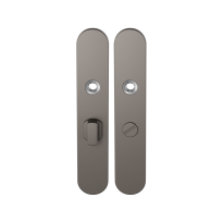 GPF1120.A3 langschild afgerond WC55/8 grote knop Mocca blend
