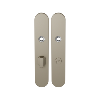 GPF1120.A4 langschild afgerond WC63/8 grote knop Champagne blend