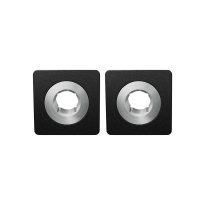 GPF1142.61 Minimalistische rozet 28x28x1,5mm Zwart