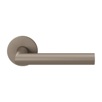 GPF115VRA3 Mocca Blend L-haaks model 19mm deurkruk op rozet 53x6mm