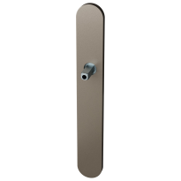 GPF1170.A3.411 langschild XL afgerond BB72 Mocca blend met vastgelaste knopvastzetter