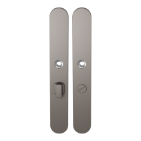 GPF1170.A3 langschild afgerond WC55/8 grote knop Mocca blend