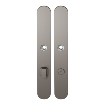 GPF1170.A3 langschild afgerond WC72/8 grote knop Mocca blend