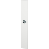 GPF1175.62 langschild XL rechthoekig wit met vastgelaste knopvastzetter