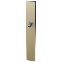 GPF1175.A4.432 langschild XL rechthoekig PC55 Champagne blend met vastgelaste knopvastzetter